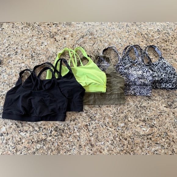 lululemon athletica Other - 6 count Lululemon Energy Sports Bras size 6